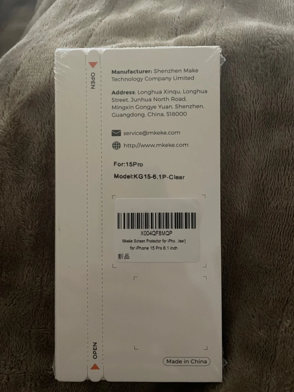 9H Tempered Glass Screen Protector - Orange/White (3 Pack)